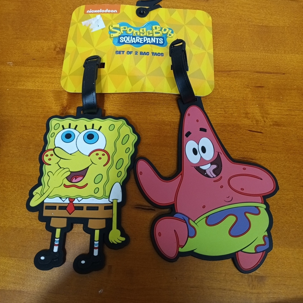 SpongeBob Patrick Luggage Tags